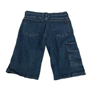 Vintage Dickies Men's Blue Denim Carpenter Jean Work Skater Shorts Size 32x13